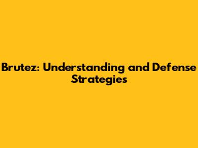 Brutez: Understanding and Defense Strategies