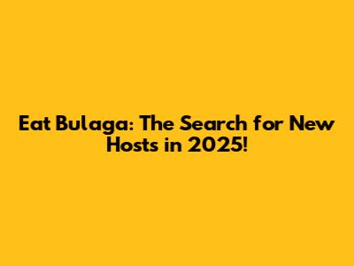 Eat Bulaga: The Search for New Hosts in 2025!