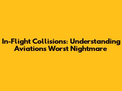 In-Flight Collisions: Understanding Aviation's Worst Nightmare