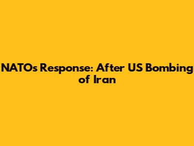 NATO's Response: After US Bombing of Iran