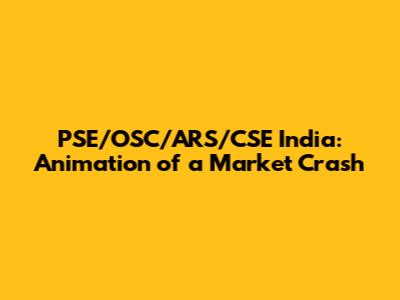 PSE/OSC/ARS/CSE India: Animation of a Market Crash