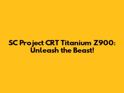 SC Project CRT Titanium Z900: Unleash the Beast!